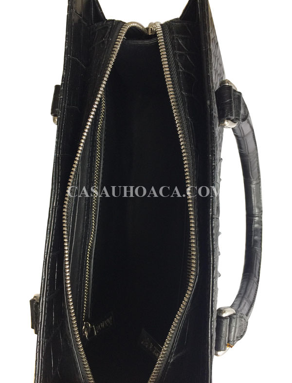 Bên trong túi xách da cá sấu 7134 Bên trong túi xách da cá sấu 7134