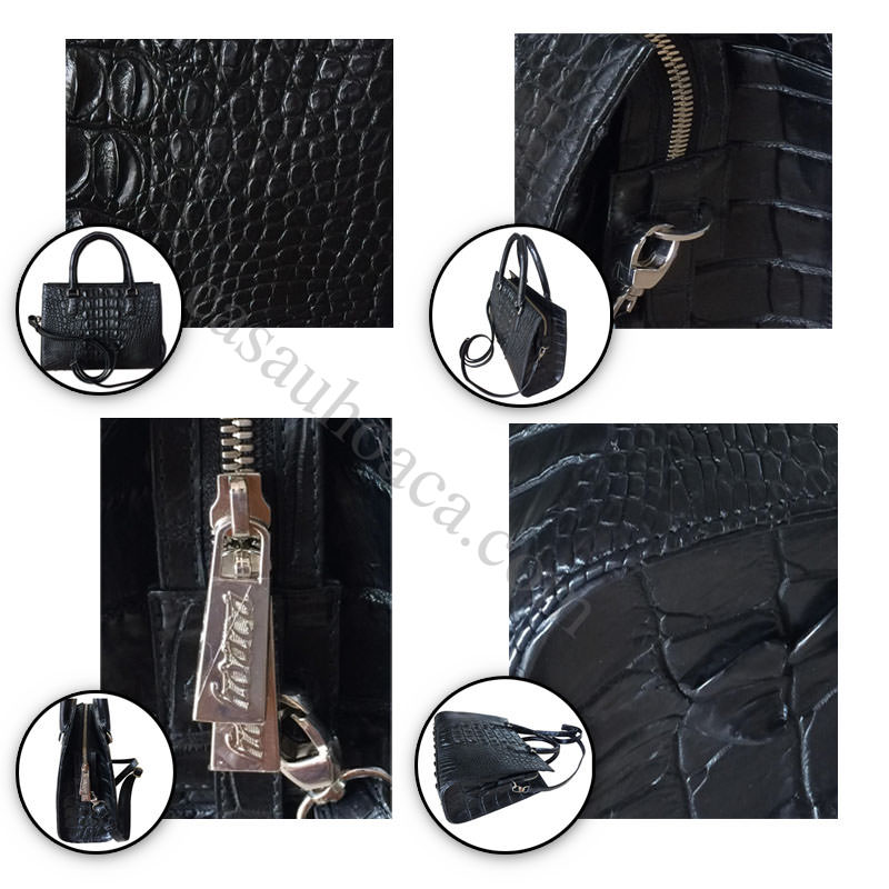 Cấu tạo túi xách da cá sấu 7134 Cấu tạo túi xách da cá sấu 7134