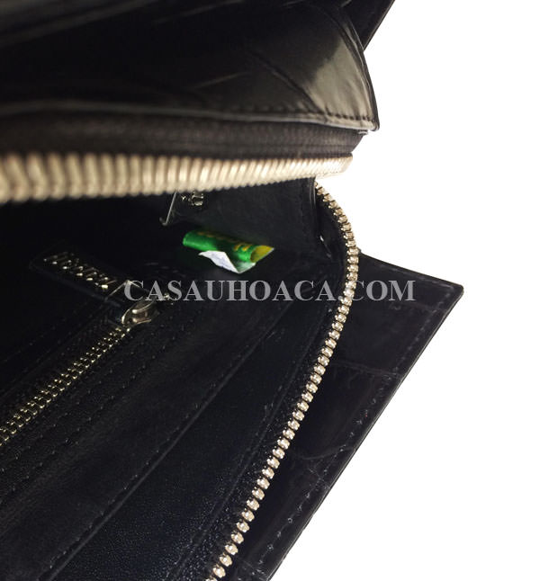 Mặt trong túi xách da cá sấu 7134 Mặt trong túi xách da cá sấu 7134