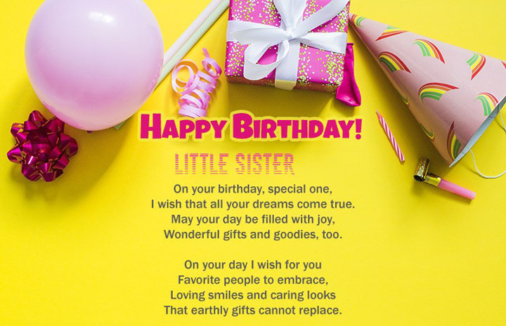 lời chúc mừng sinh nhật em gái