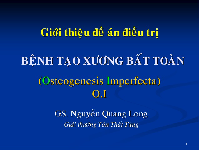 Bệnh tao xương bất toàn