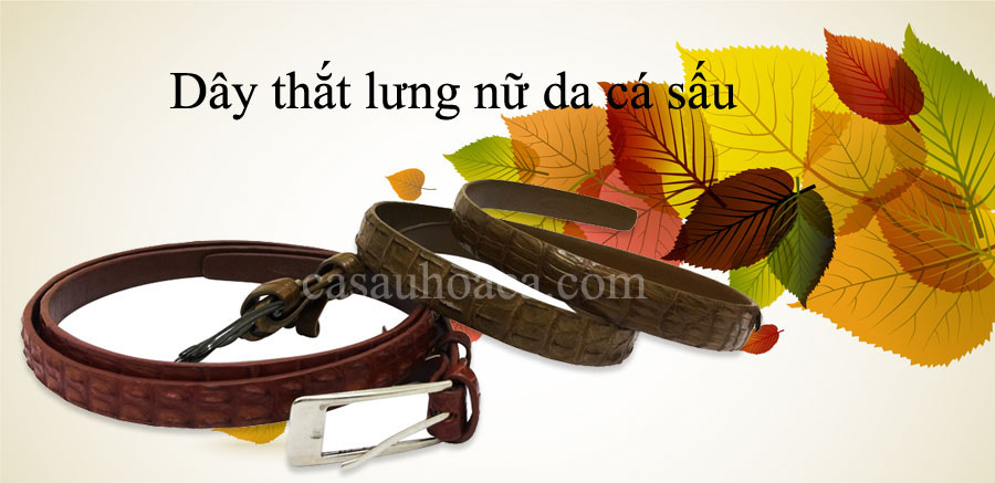 Thắt lưng nữ da cá sấu Thắt lưng nữ da cá sấu