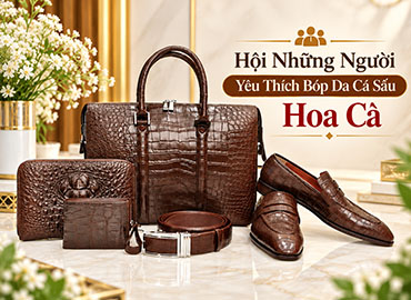 Hội Những Người Yêu Thích Bóp Da Cá Sấu Hoa Cà