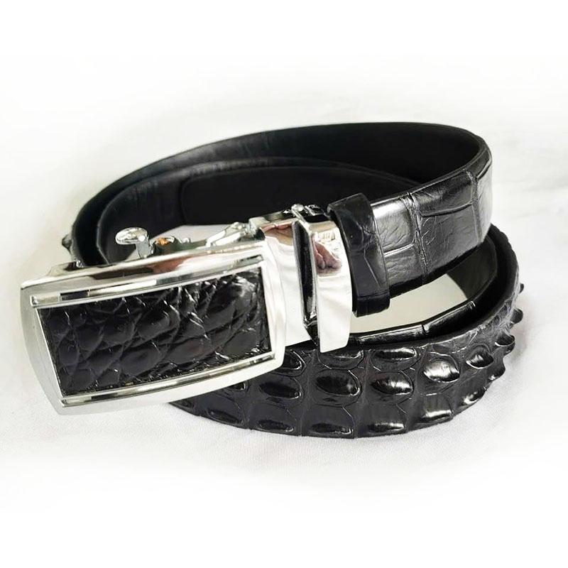 Thắt lưng cá sấu hoa cà gai 3.5F - 3185