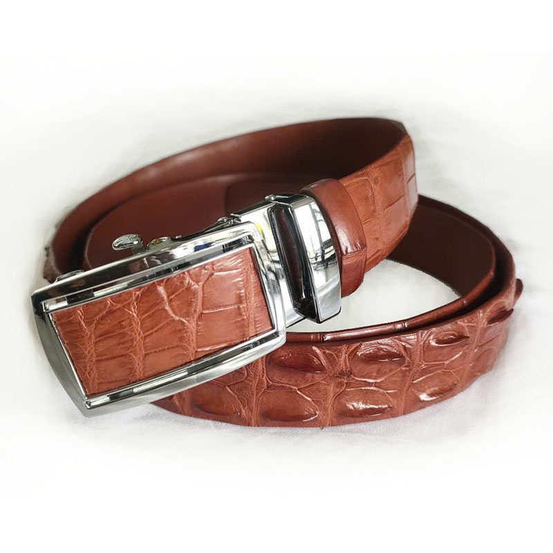 Thắt lưng cá sấu hoa cà gai 3.5F - 3185