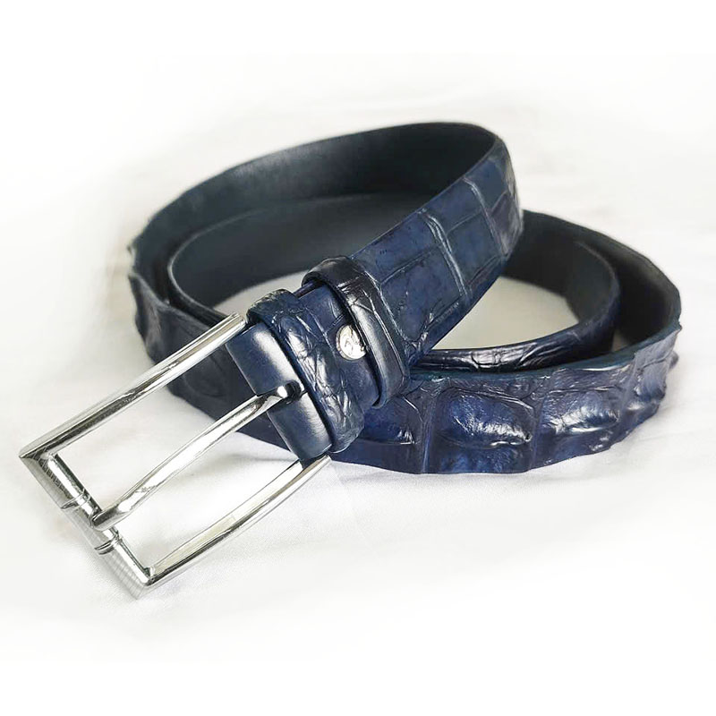 Thắt lưng cá sấu hoa cà gai 3.5F - 3185