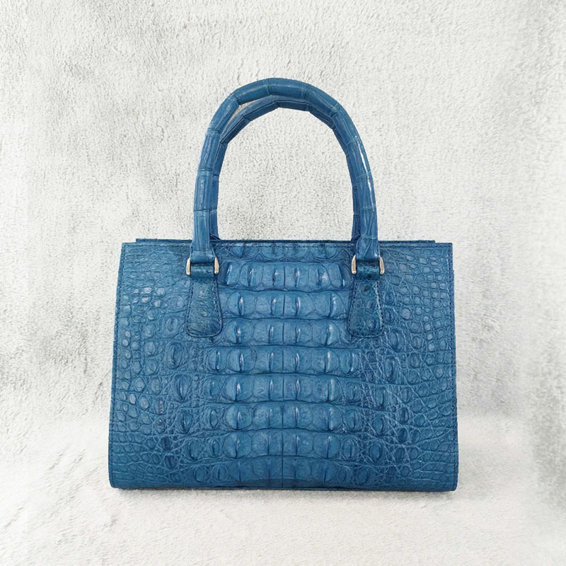 Túi xách nữ da cá sấu Hoa Cà da gai xanh navy 7134 Túi xách nữ da cá sấu Hoa Cà da gai xanh navy 7134