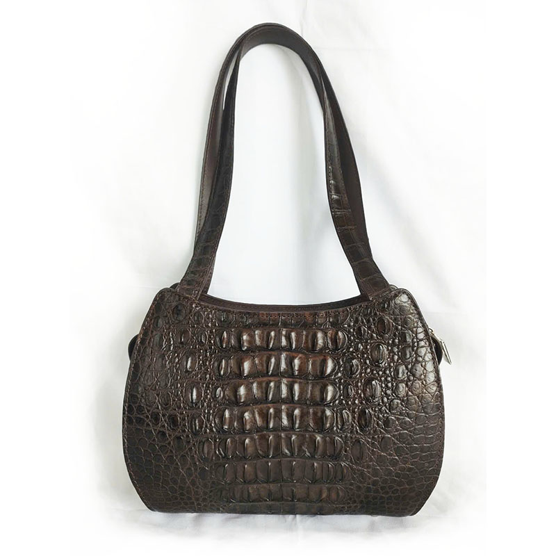 Túi xách nữ da cá sấu nâu sô 0011 Túi xách nữ da cá sấu nâu sô 0011
