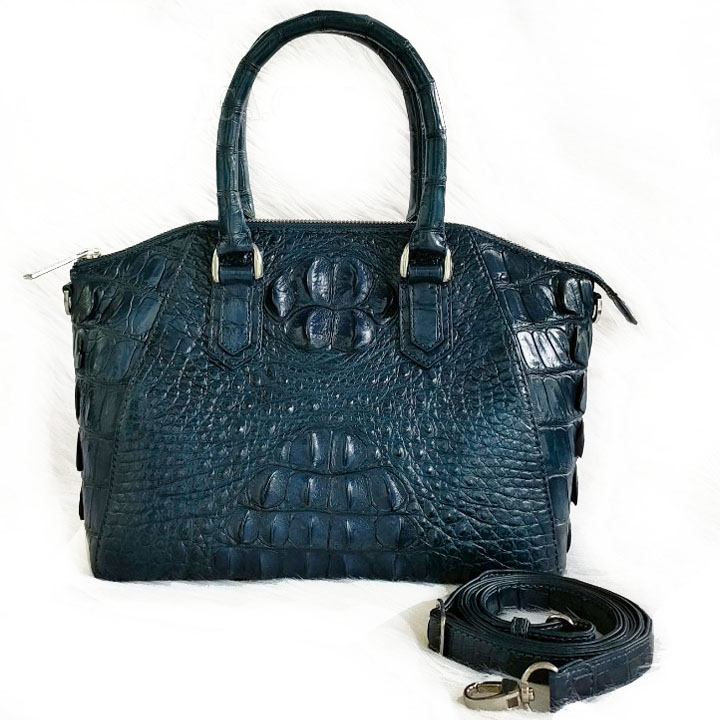 Túi xách nữ cá sấu navy A0161