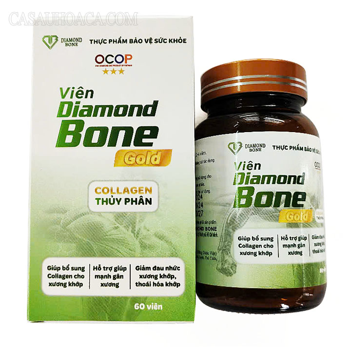 Viên Diamond Bone Gold 60 viên
